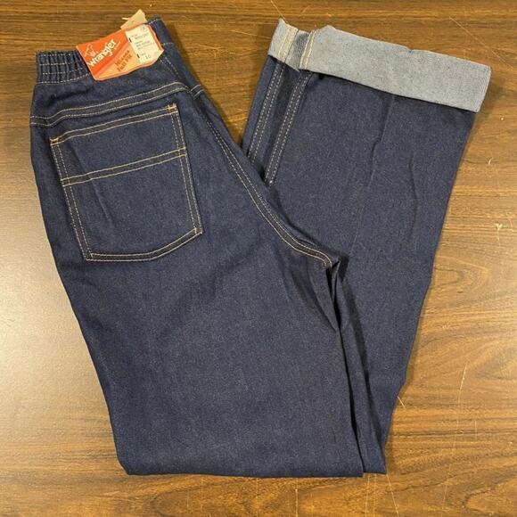 Deadstock Wrangler Denim Jeans Dark Wash High Rise Misses 10 Made in USA NWT - Picture 1 of 8